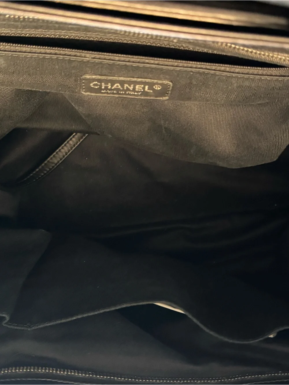 Chanel In The Mix Quilted Black Shoulder Tote with CC Turn-Lock